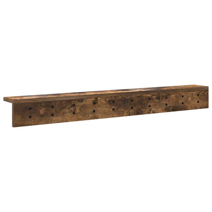 Wall-Mounted Coat Rack Wall-Mounted Smoked Oak Engineered wood