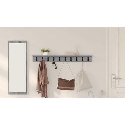 Wall-Mounted Coat Rack Grey Sonoma 100 x 10.5 x 10.5 cm