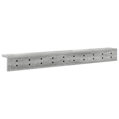 Wall-Mounted Coat Rack Grey Sonoma 100 x 10.5 x 10.5 cm