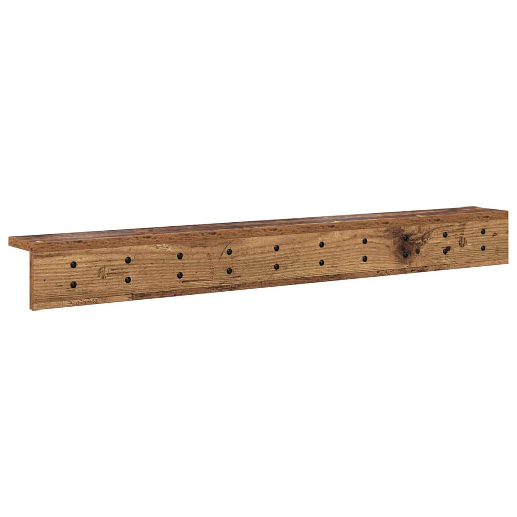 Wall-Mounted Coat Rack Old Wood 100 x 10.5 x 10.5 cm