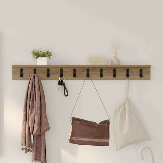 Wall-Mounted Coat Rack Wall-Mounted Artisan Oak Engineered wood