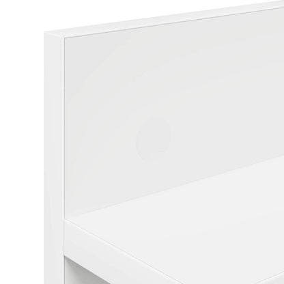 Wall-Mounted Coat Rack White 60 x 10.5 x 18 cm Engineered wood
