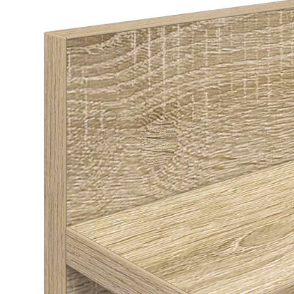 Wall-Mounted Coat Rack Sonoma Oak 60 x 10.5 x 18 cm