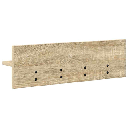 Wall-Mounted Coat Rack Sonoma Oak 60 x 10.5 x 18 cm