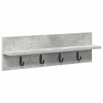Wall-Mounted Coat Rack Wall-Mounted Concrete Grey