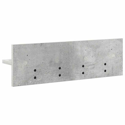 Wall-Mounted Coat Rack Concrete Grey 60 x 10.5 x 18 cm