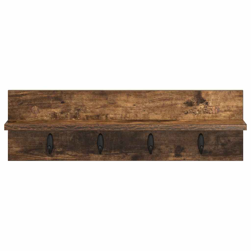 Wall-Mounted Coat Rack Wall-Mounted Smoked Oak Engineered wood