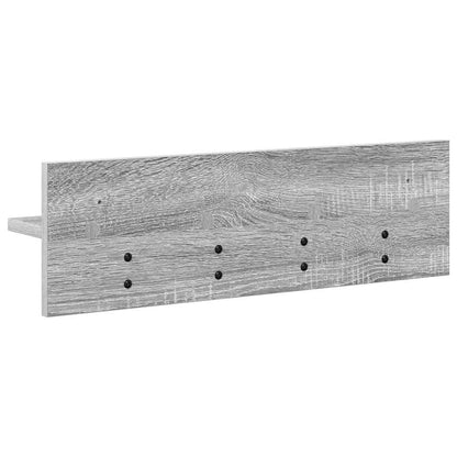 Wall-Mounted Coat Rack Grey Sonoma 60 x 10.5 x 18 cm