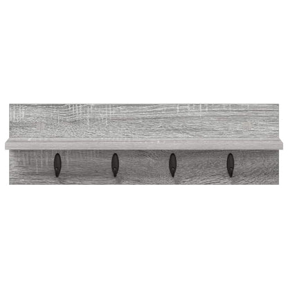 Wall-Mounted Coat Rack Grey Sonoma 60 x 10.5 x 18 cm