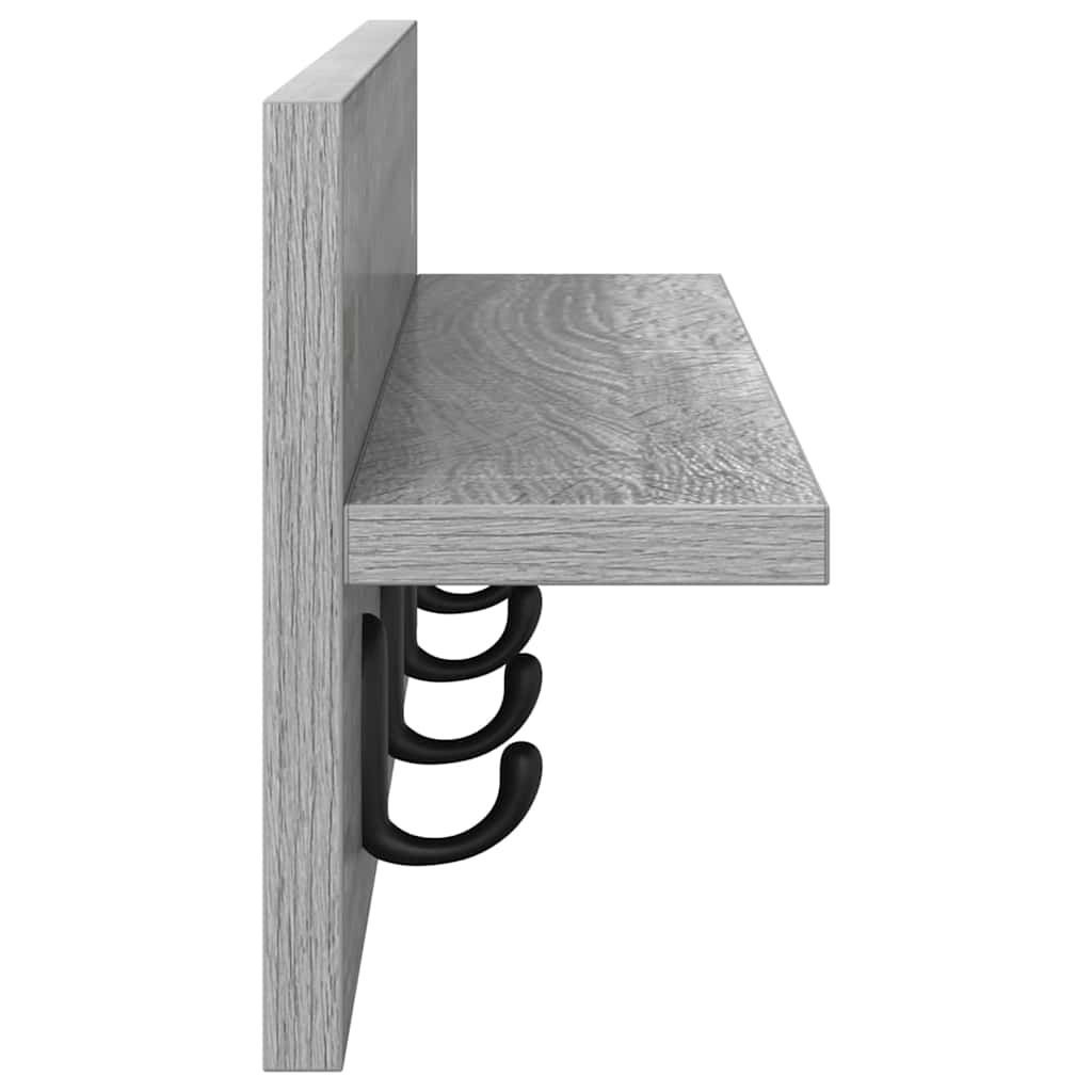 Wall-Mounted Coat Rack Wall-Mounted Grey Sonoma Engineered wood