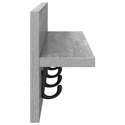 Wall-Mounted Coat Rack Wall-Mounted Grey Sonoma Engineered wood