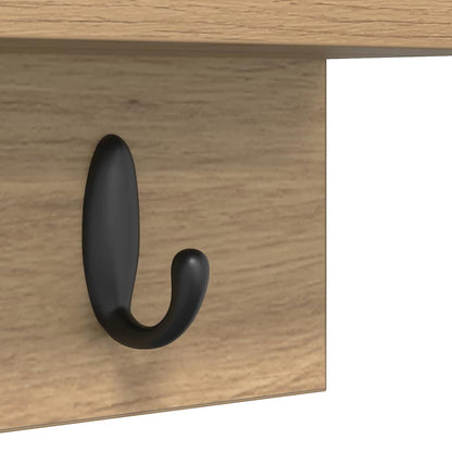 Wall-Mounted Coat Rack Artisan Oak 60 x 10.5 x 18 cm