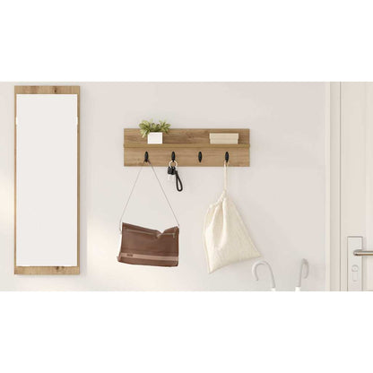 Wall-Mounted Coat Rack Artisan Oak 60 x 10.5 x 18 cm
