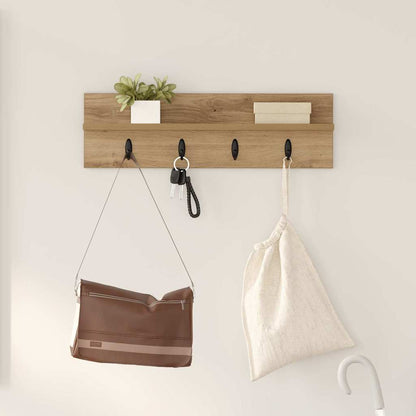 Wall-Mounted Coat Rack Artisan Oak 60 x 10.5 x 18 cm