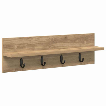 Wall-Mounted Coat Rack Artisan Oak 60 x 10.5 x 18 cm