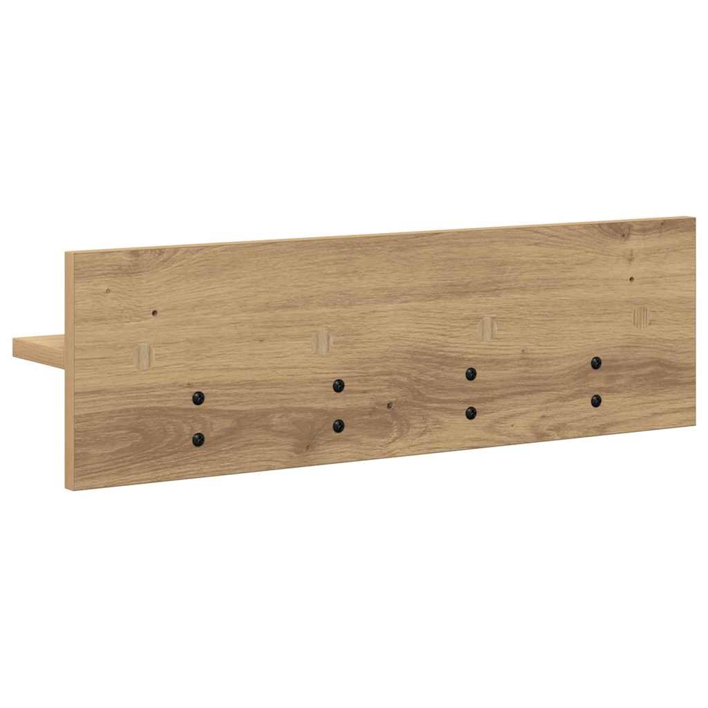 Wall-Mounted Coat Rack Artisan Oak 60 x 10.5 x 18 cm