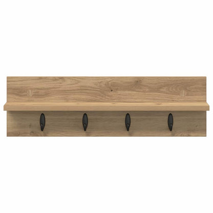 Wall-Mounted Coat Rack Artisan Oak 60 x 10.5 x 18 cm