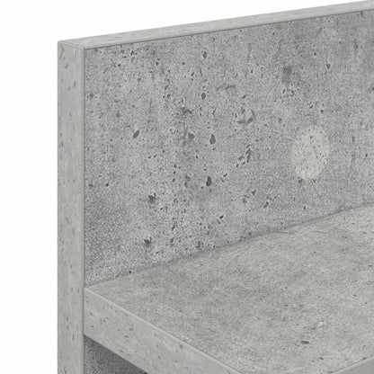 Wall-Mounted Coat Rack Concrete Grey 80 x 10.5 x 18 cm