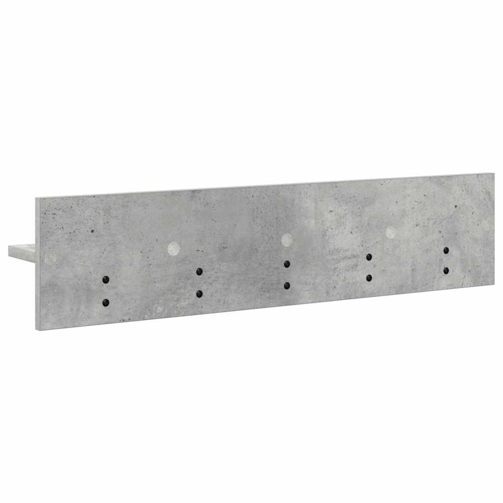 Wall-Mounted Coat Rack Wall-Mounted Concrete Grey