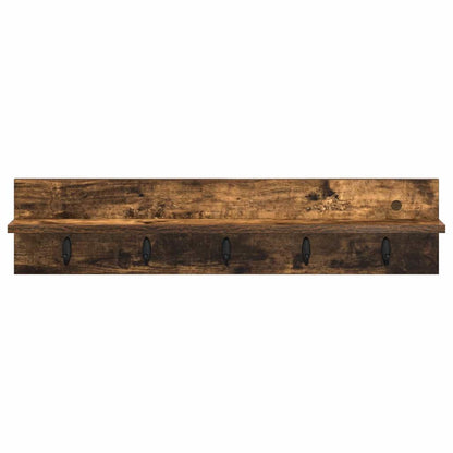Wall-Mounted Coat Rack Wall-Mounted Smoked Oak Engineered wood