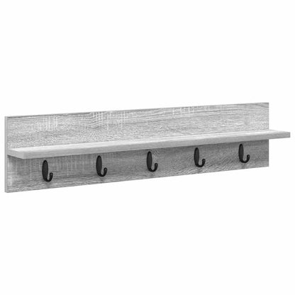 Wall-Mounted Coat Rack Grey Sonoma 80 x 10.5 x 18 cm