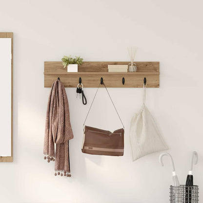Wall-Mounted Coat Rack Artisan Oak 80 x 10.5 x 18 cm