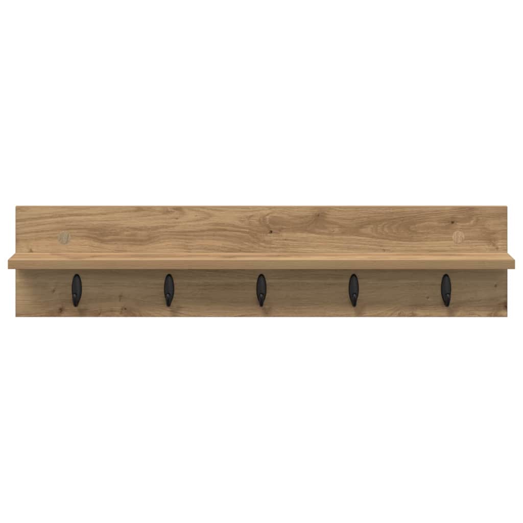 Wall-Mounted Coat Rack Artisan Oak 80 x 10.5 x 18 cm