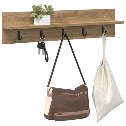 Wall-Mounted Coat Rack Artisan Oak 80 x 10.5 x 18 cm