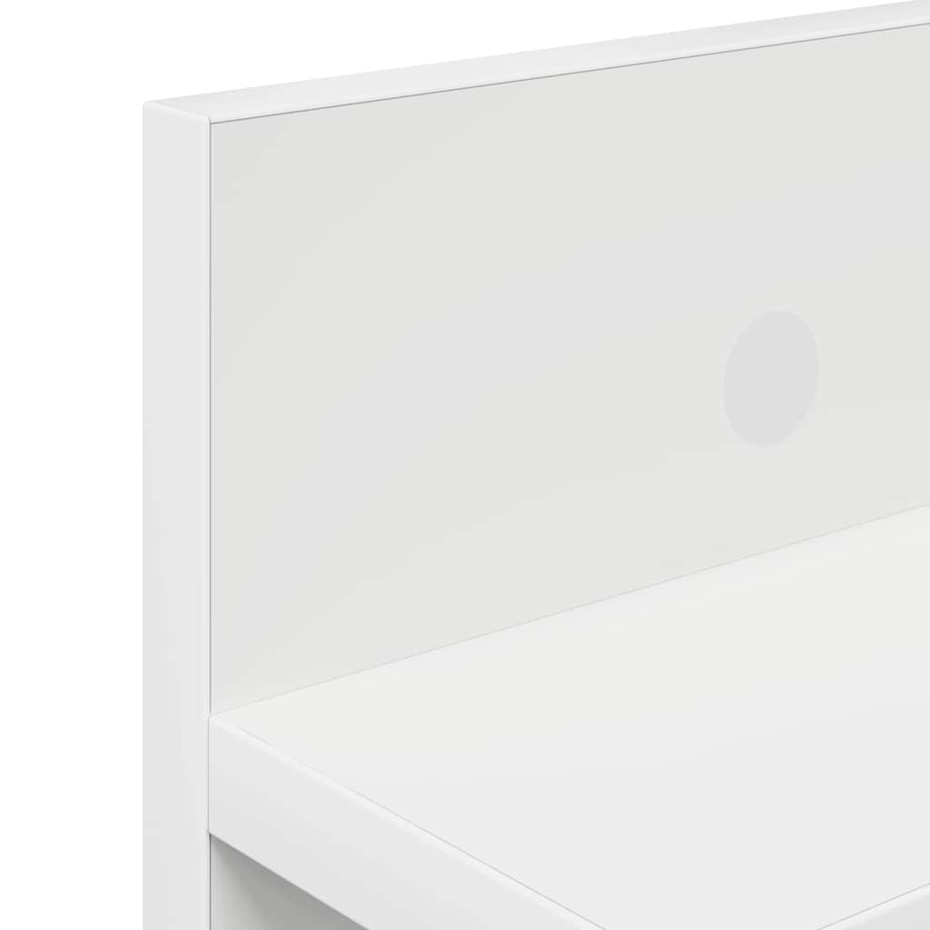 Wall-Mounted Coat Rack White 100 x 10.5 x 18 cm Engineered wood