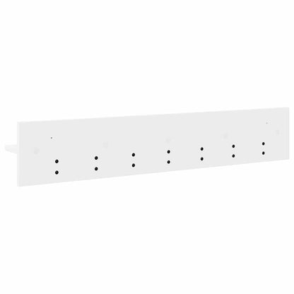 Wall-Mounted Coat Rack White 100 x 10.5 x 18 cm Engineered wood
