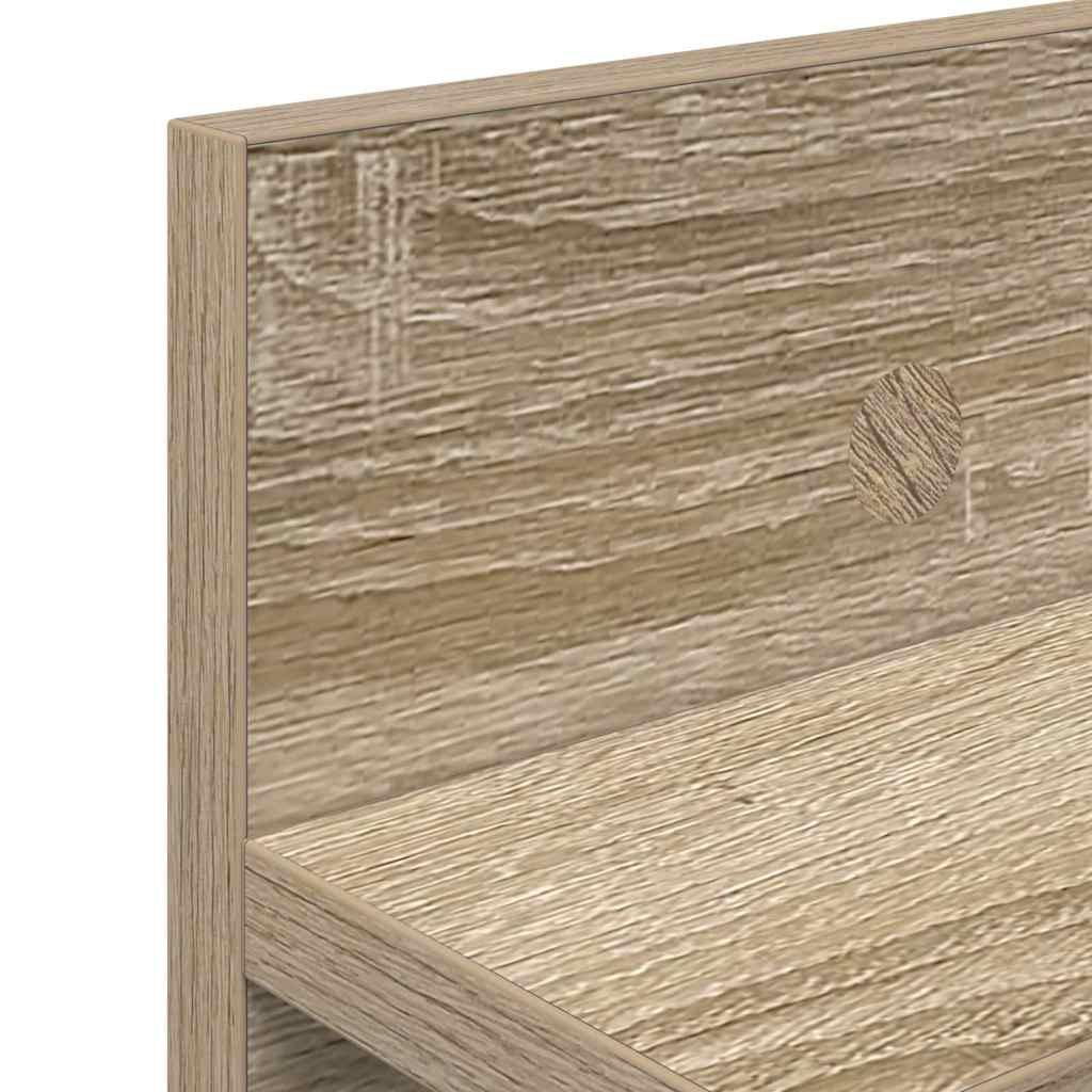 Wall-Mounted Coat Rack Sonoma Oak 100 x 10.5 x 18 cm