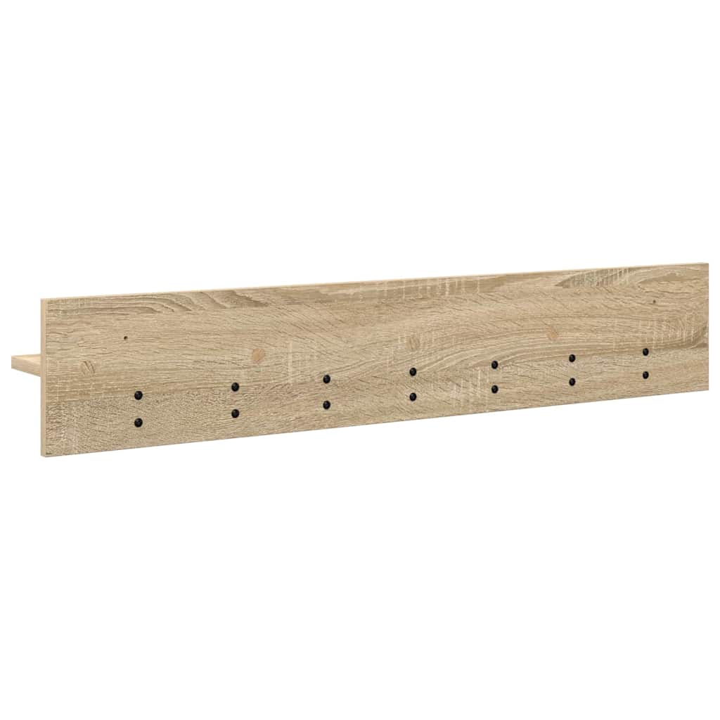 Wall-Mounted Coat Rack Sonoma Oak 100 x 10.5 x 18 cm