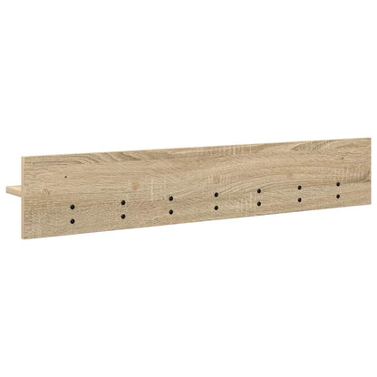 Wall-Mounted Coat Rack Sonoma Oak 100 x 10.5 x 18 cm