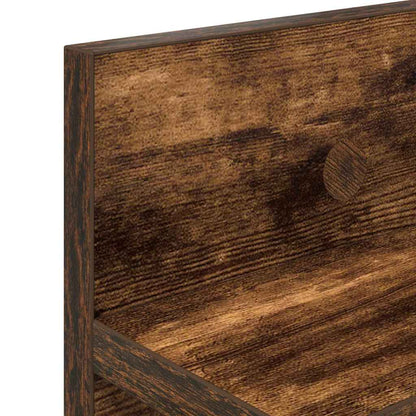 Wall-Mounted Coat Rack Smoked Oak 100 x 10.5 x 18 cm