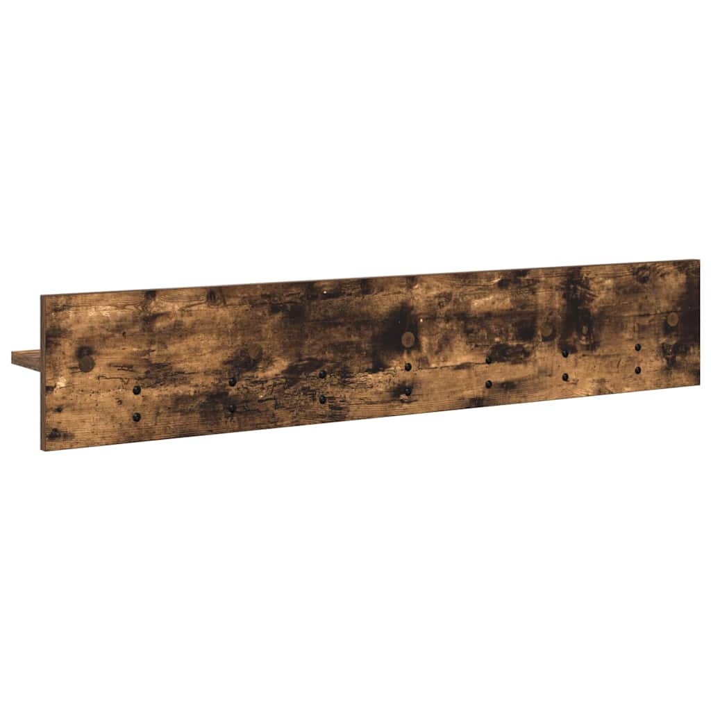Wall-Mounted Coat Rack Smoked Oak 100 x 10.5 x 18 cm