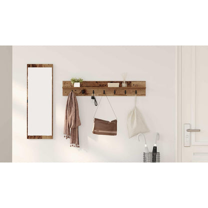 Wall-Mounted Coat Rack Wall-mounted Old Wood 100 x 10.5 x 18 cm