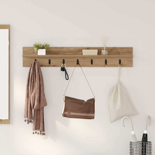 Wall-Mounted Coat Rack Wall-Mounted Artisan Oak Engineered wood