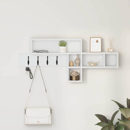 Wall-Mounted Coat Rack Wall-Mounted White 100 x 12 x 43.5 cm