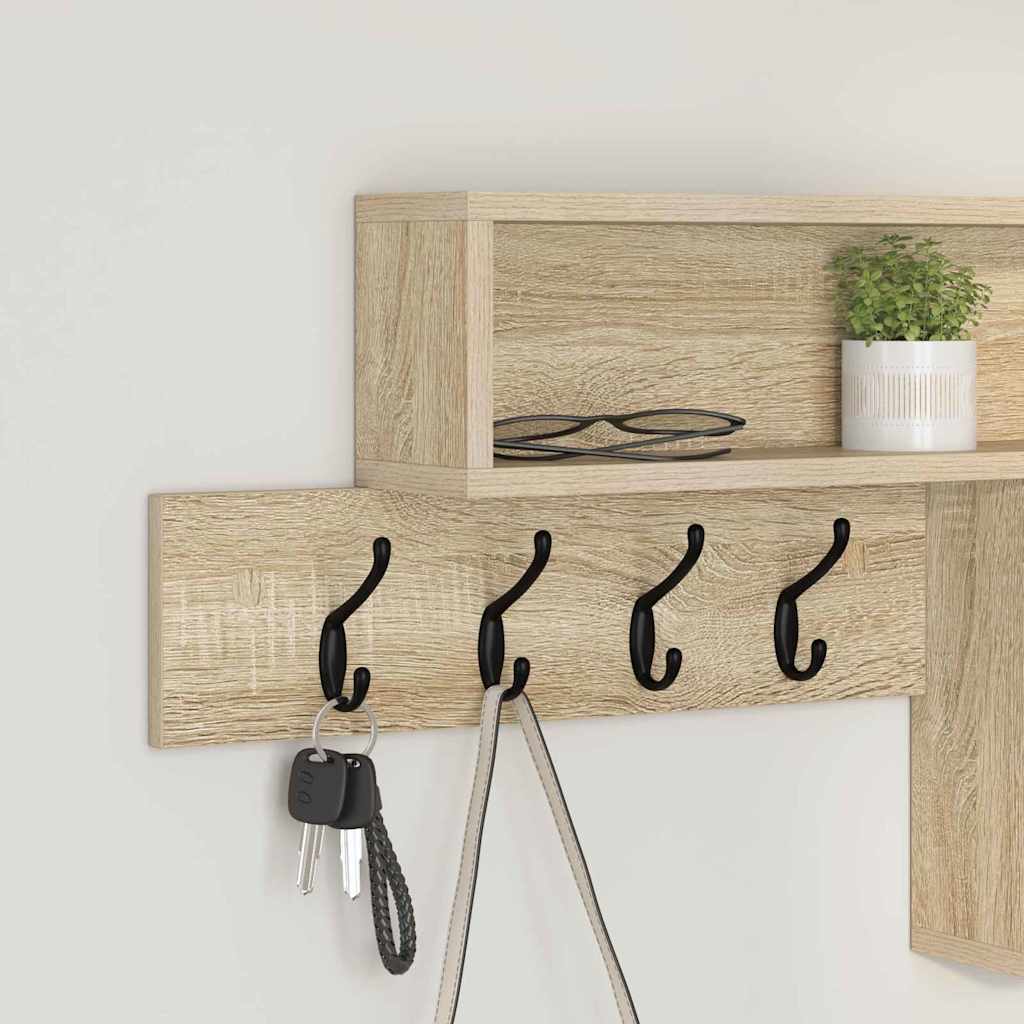 Wall-Mounted Coat Rack Wall-Mounted Sonoma Oak Engineered wood