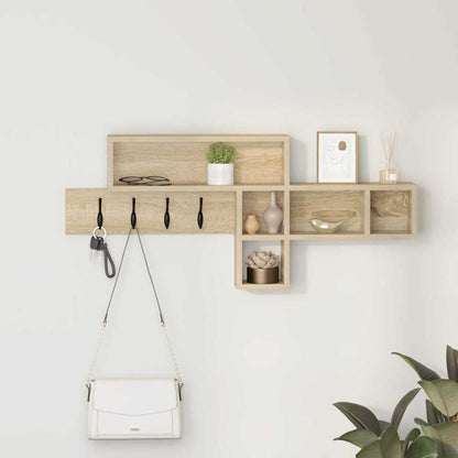 Wall-Mounted Coat Rack Wall-Mounted Sonoma Oak Engineered wood