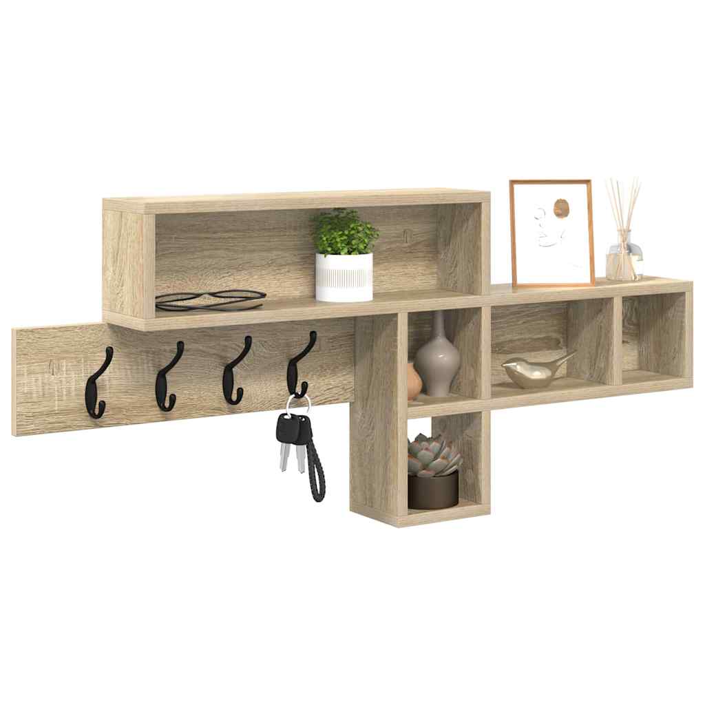 Wall-Mounted Coat Rack Wall-Mounted Sonoma Oak Engineered wood