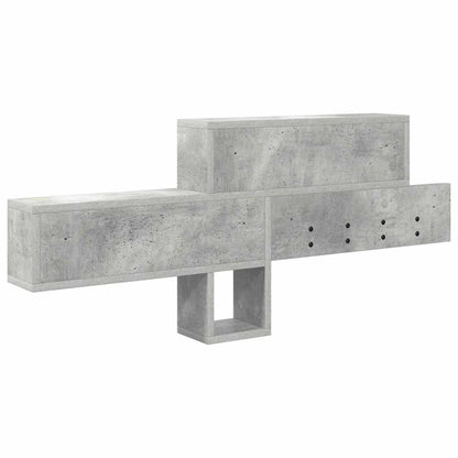 Wall-Mounted Coat Rack Concrete Grey 100 x 12 x 43.5 cm
