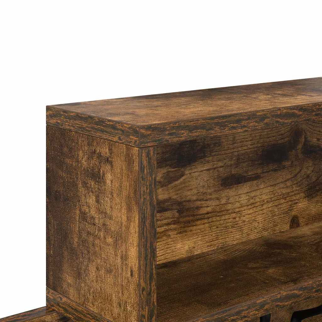 Wall-Mounted Coat Rack Wall-Mounted Smoked Oak Engineered wood