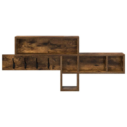 Wall-Mounted Coat Rack Wall-Mounted Smoked Oak Engineered wood