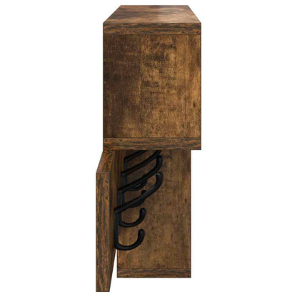 Wall-Mounted Coat Rack Wall-Mounted Smoked Oak Engineered wood