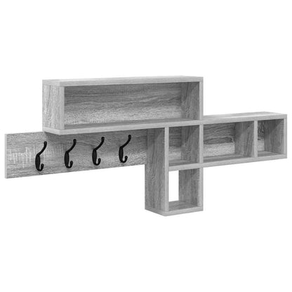 Wall-Mounted Coat Rack Wall-Mounted Grey Sonoma Engineered wood