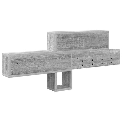 Wall-Mounted Coat Rack Grey Sonoma 100 x 12 x 43.5 cm