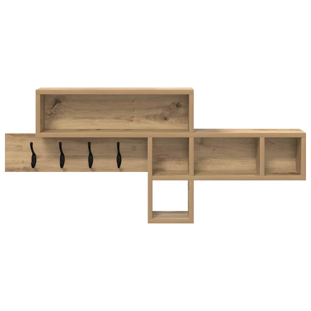 Wall-Mounted Coat Rack Wall-Mounted Artisan Oak Engineered wood