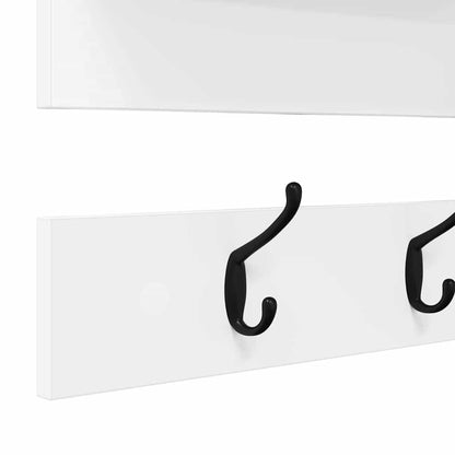 Wall-Mounted Coat Rack Wall-Mounted White 90 x 15 x 36 cm