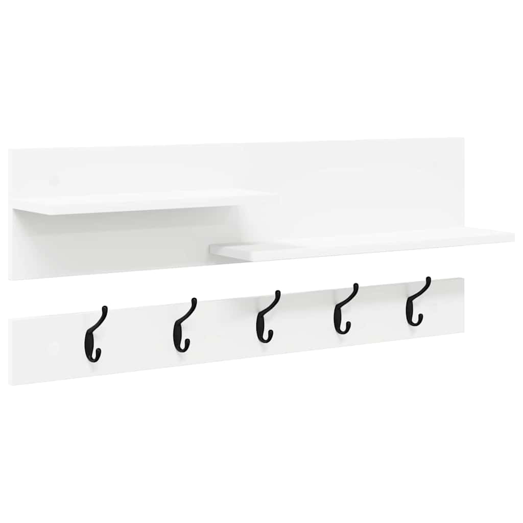 Wall-Mounted Coat Rack Wall-Mounted White 90 x 15 x 36 cm